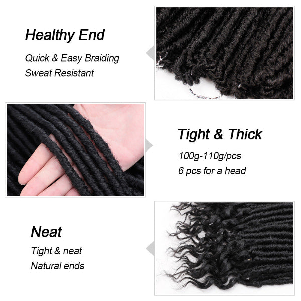 Product features of black braiding hair with text on a white background